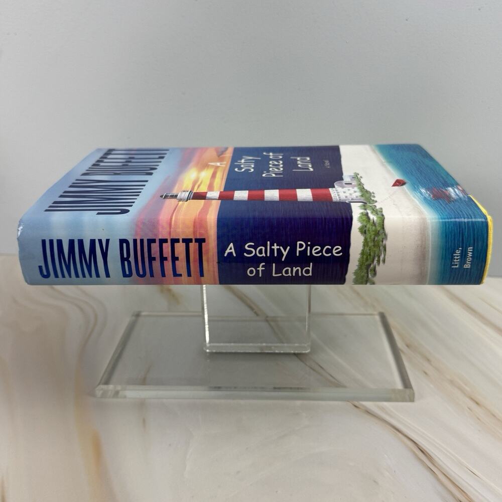 Jimmy Buffett A Salty Piece of Land Novel Hardcover Dust Jacket Adventure EUC - Picture 3 of 9